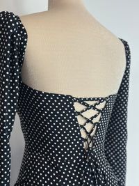 Mon Amour long Polka Dot Dress